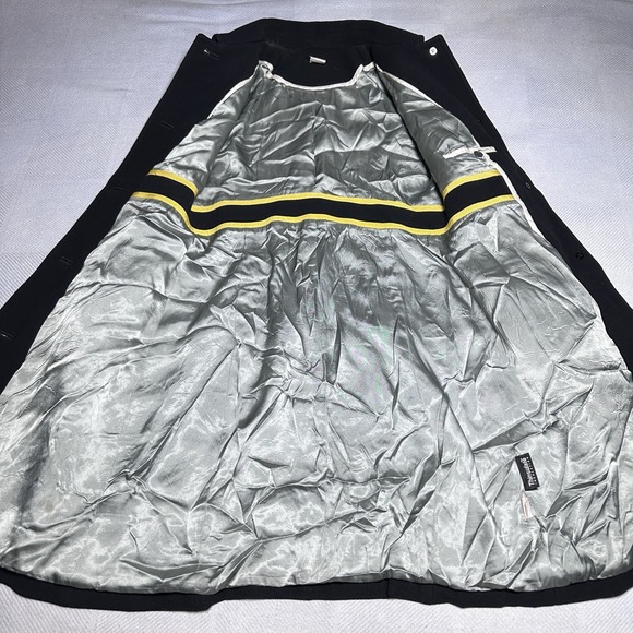 J Crew Wool Coat Womens Size 6 Petite Black Peacoat Insulated Lined Vintage Y2K - Picture 4 of 16